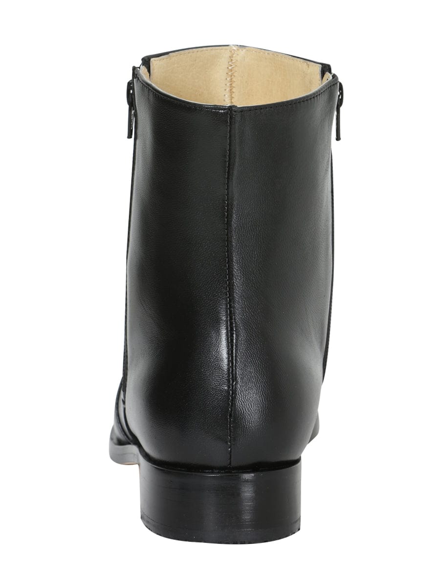 EL Besserro Dress Boot - Leather Black 10661 - Back View