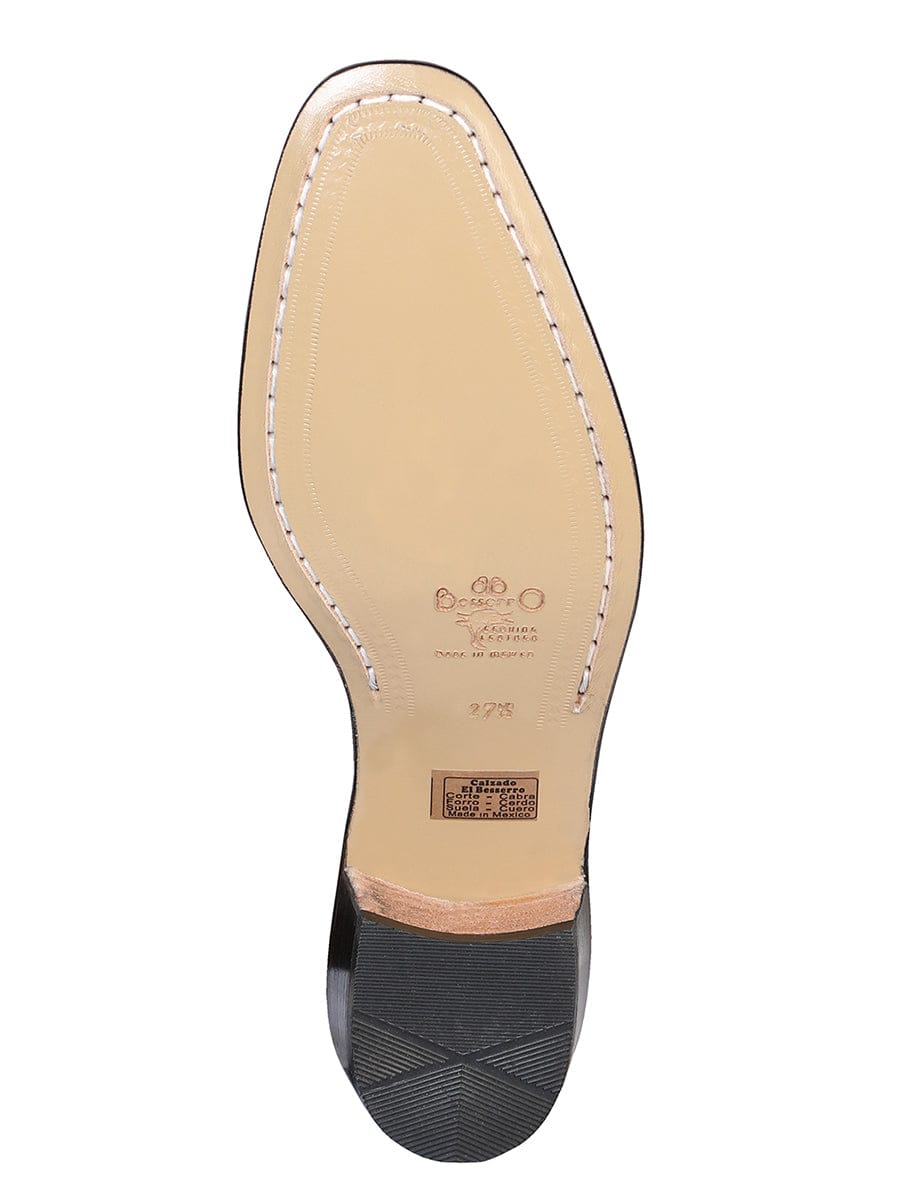 EL Besserro Dress Boot - Leather Wine 1912 - Sole View