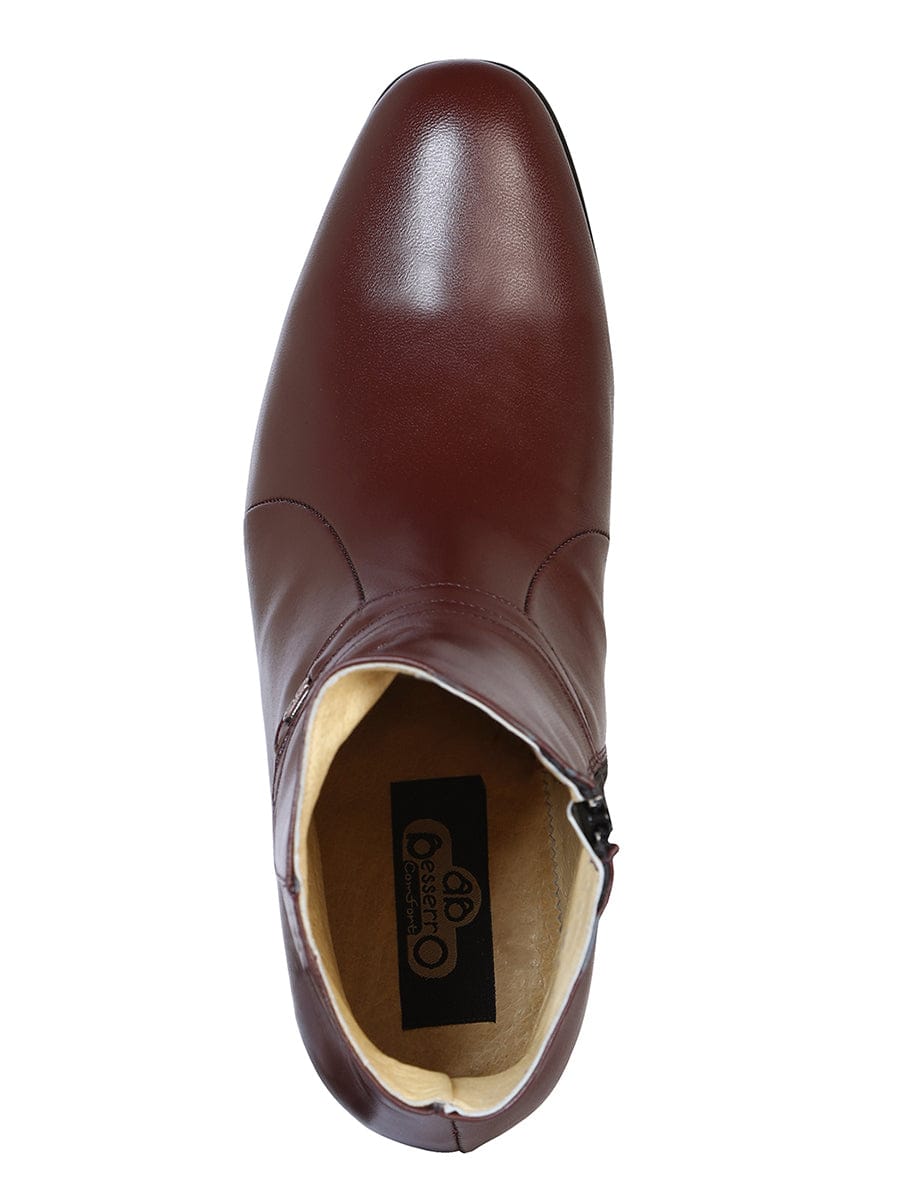 EL Besserro Dress Boot - Leather Wine 1912 - Front View