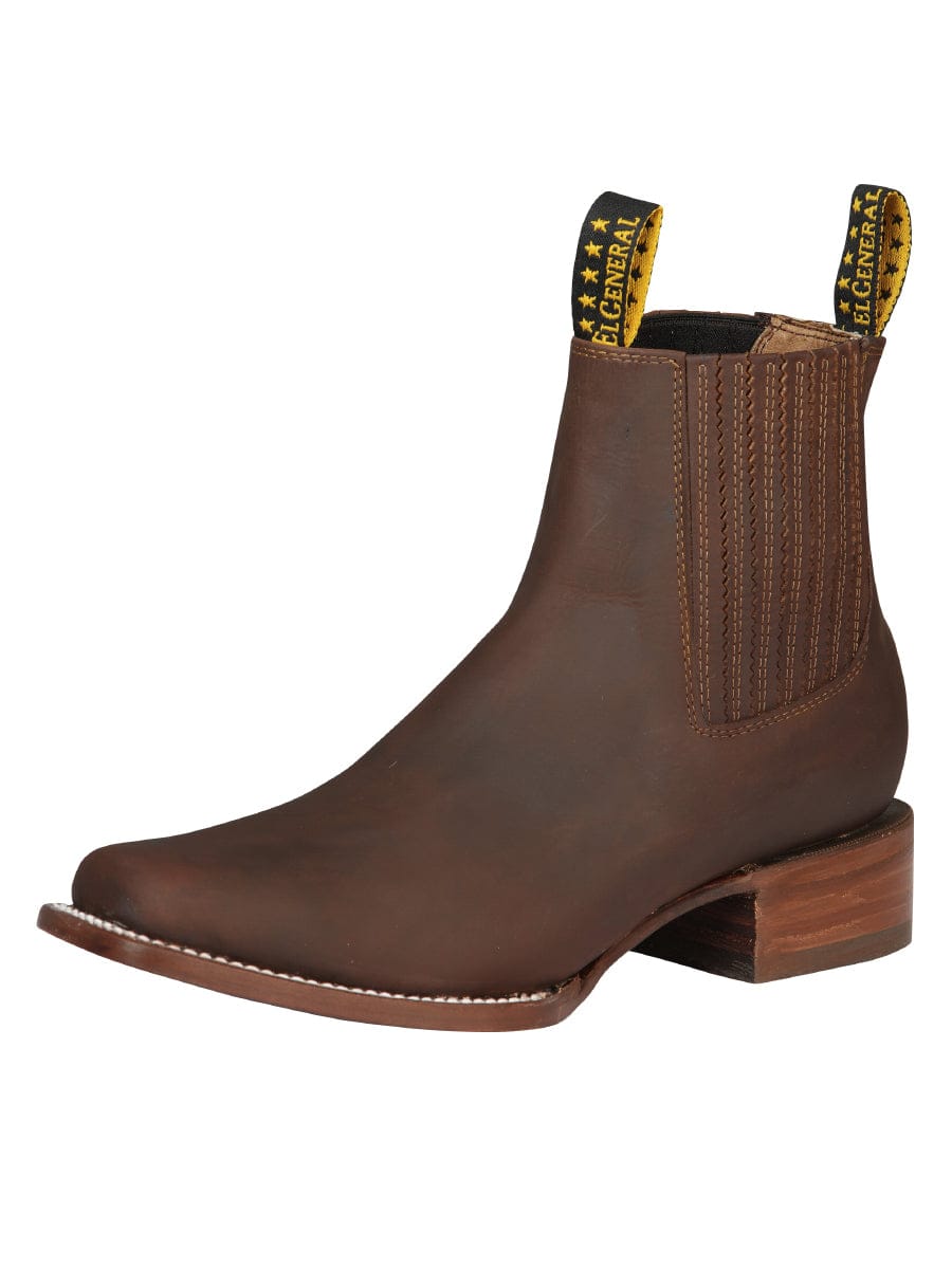 El General Western Wear CABALLERO El General Men’s Ankle Boot - Honey 45004 side view