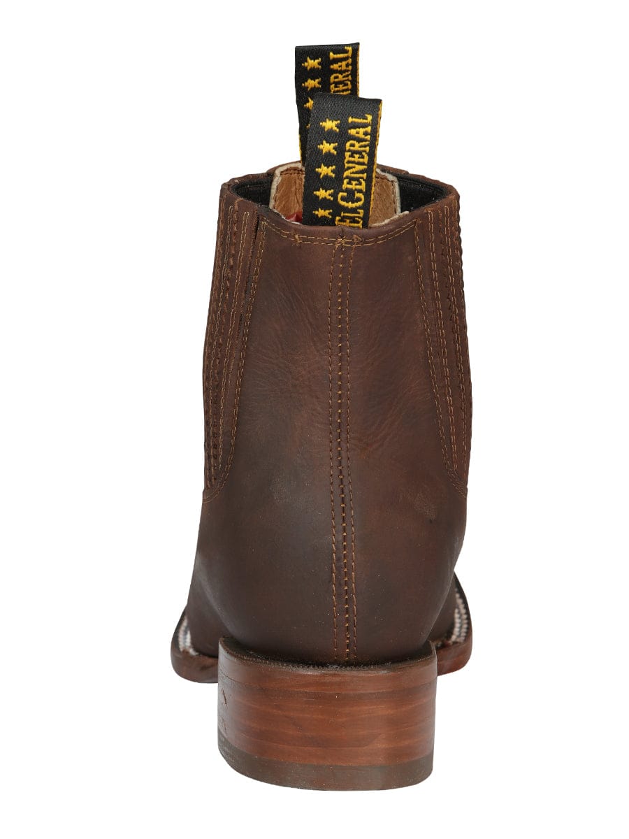 El General Western Wear CABALLERO El General Men’s Ankle Boot - Honey 45004 back view