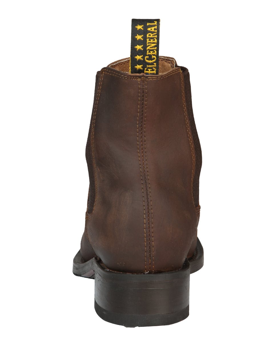 El General Western Wear CABALLERO El General Men’s Ankle Boot - Honey 45005 back view
