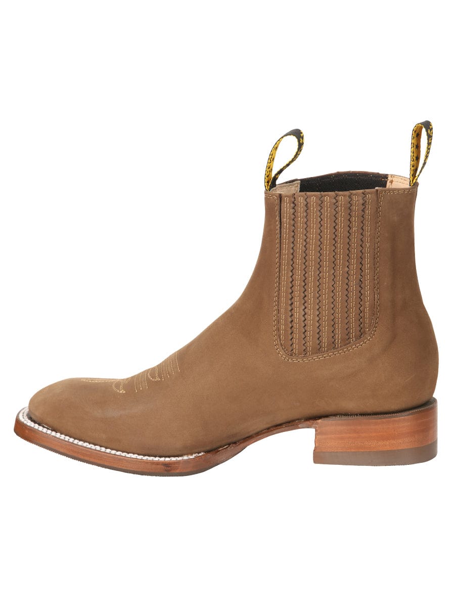 El General Western Wear CABALLERO El General Men’s Ankle Boots - Nobuck Brown 45338 left side view
