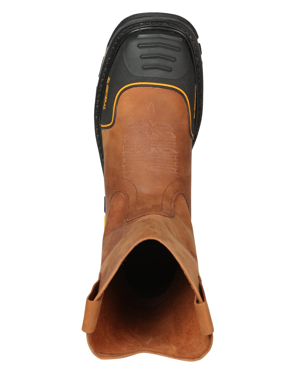 El General Western Wear CABALLERO El General Men’s Work Boot - Crazy Leather - Kansas 44689