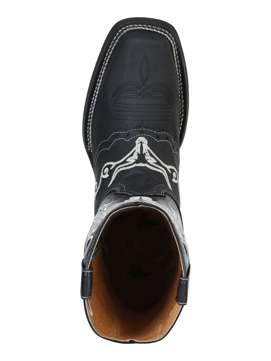 El General Rodeo Boot - Crazy Black 34313 - Top View