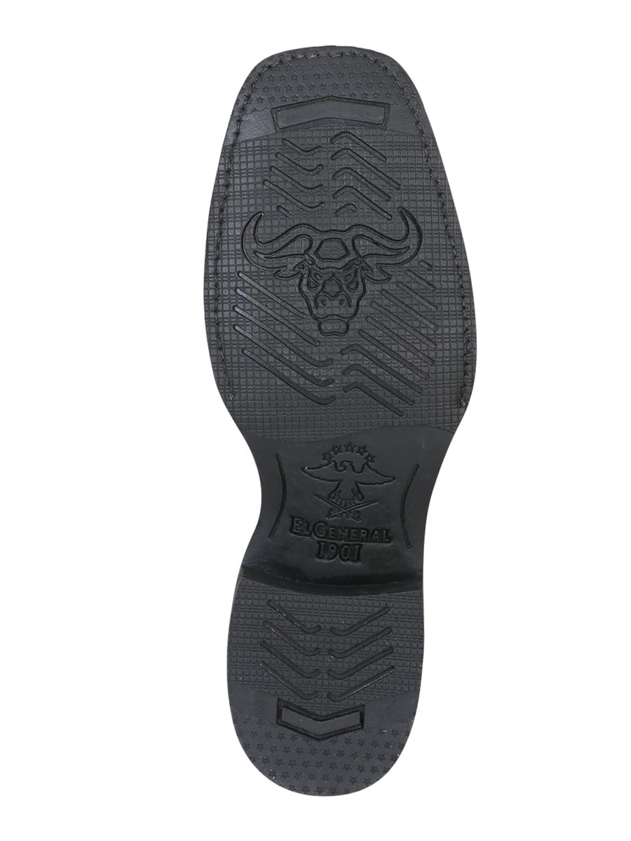 El General Rodeo Boot - Crazy Black 34313 - Sole View