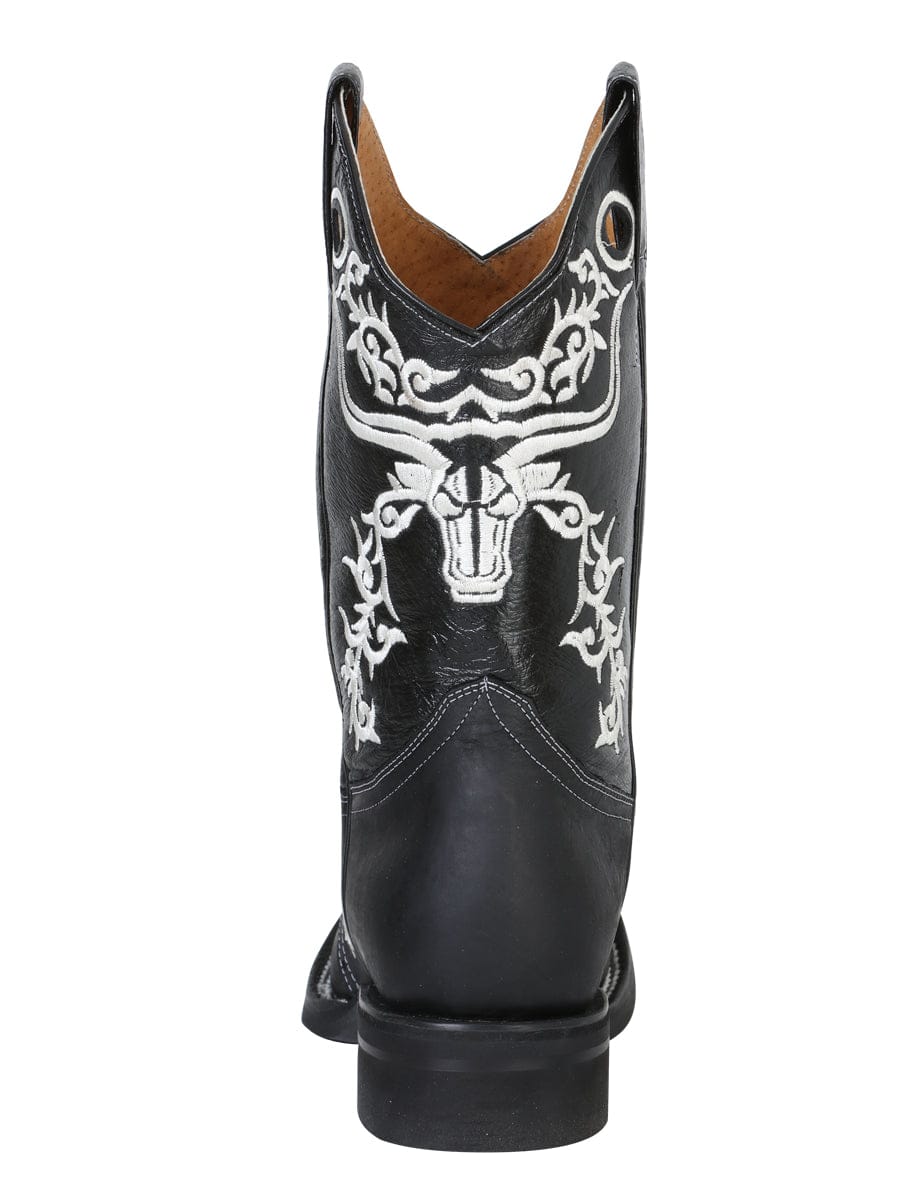 El General Rodeo Boot - Crazy Black 34313 - Back View