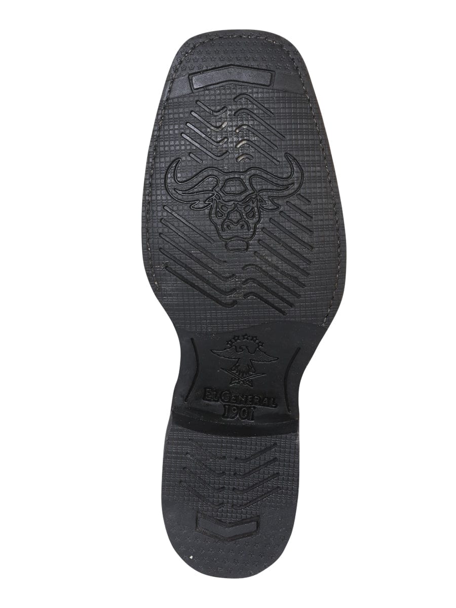 El General Rodeo Boot - Crazy Dark Brown 33311 - Sole View