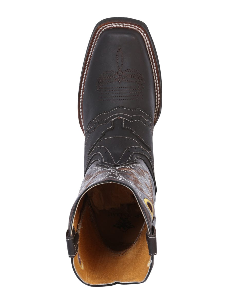 El General Rodeo Boot - Crazy Dark Brown 33311 - Top View