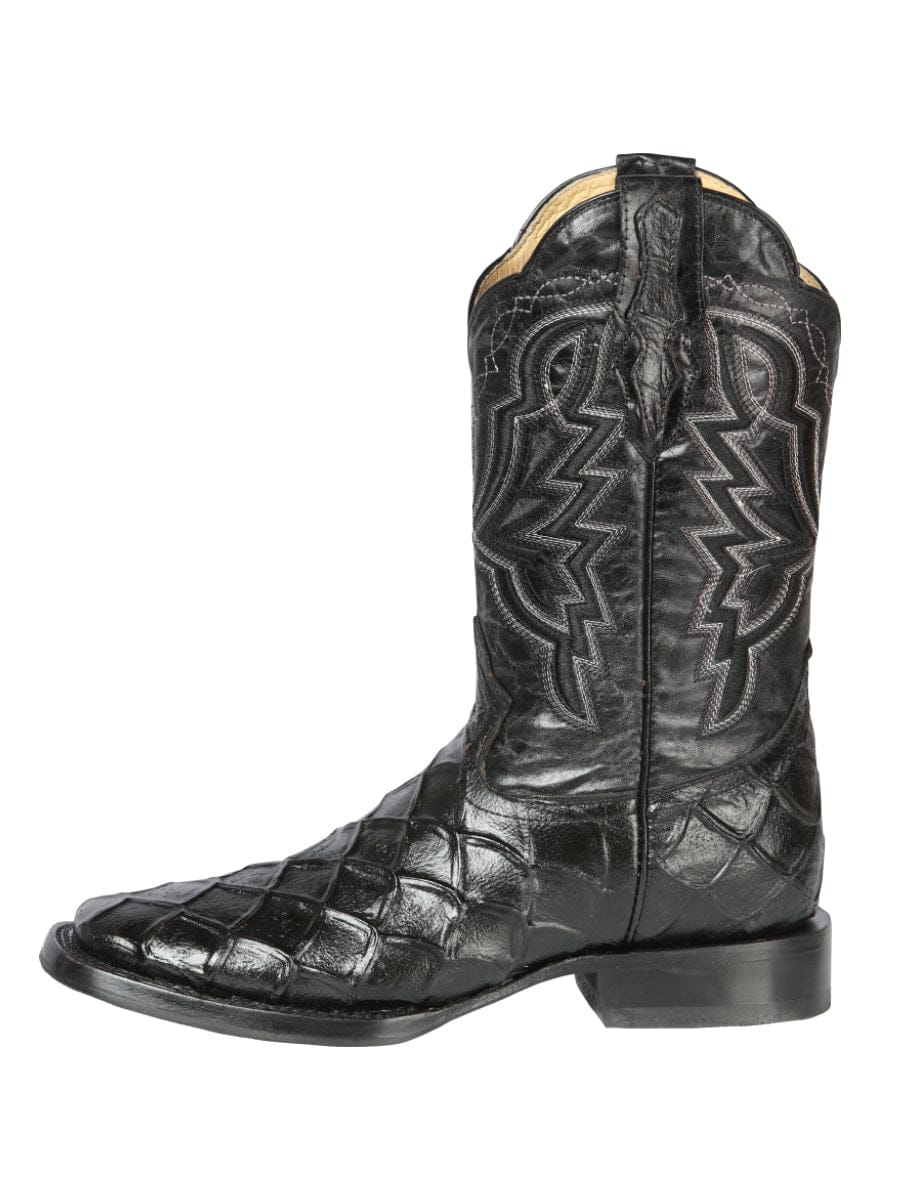 El General Rodeo Boot - Printed  Pirarucu Black 44663 - Left Side View