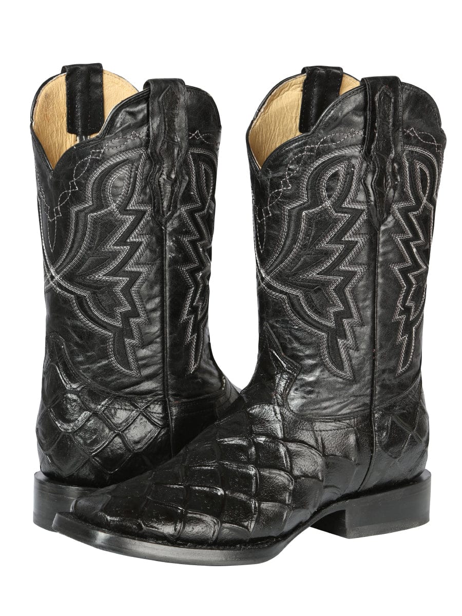 El General Rodeo Boot - Printed Pirarucu Black 44663 - Pair Side View
