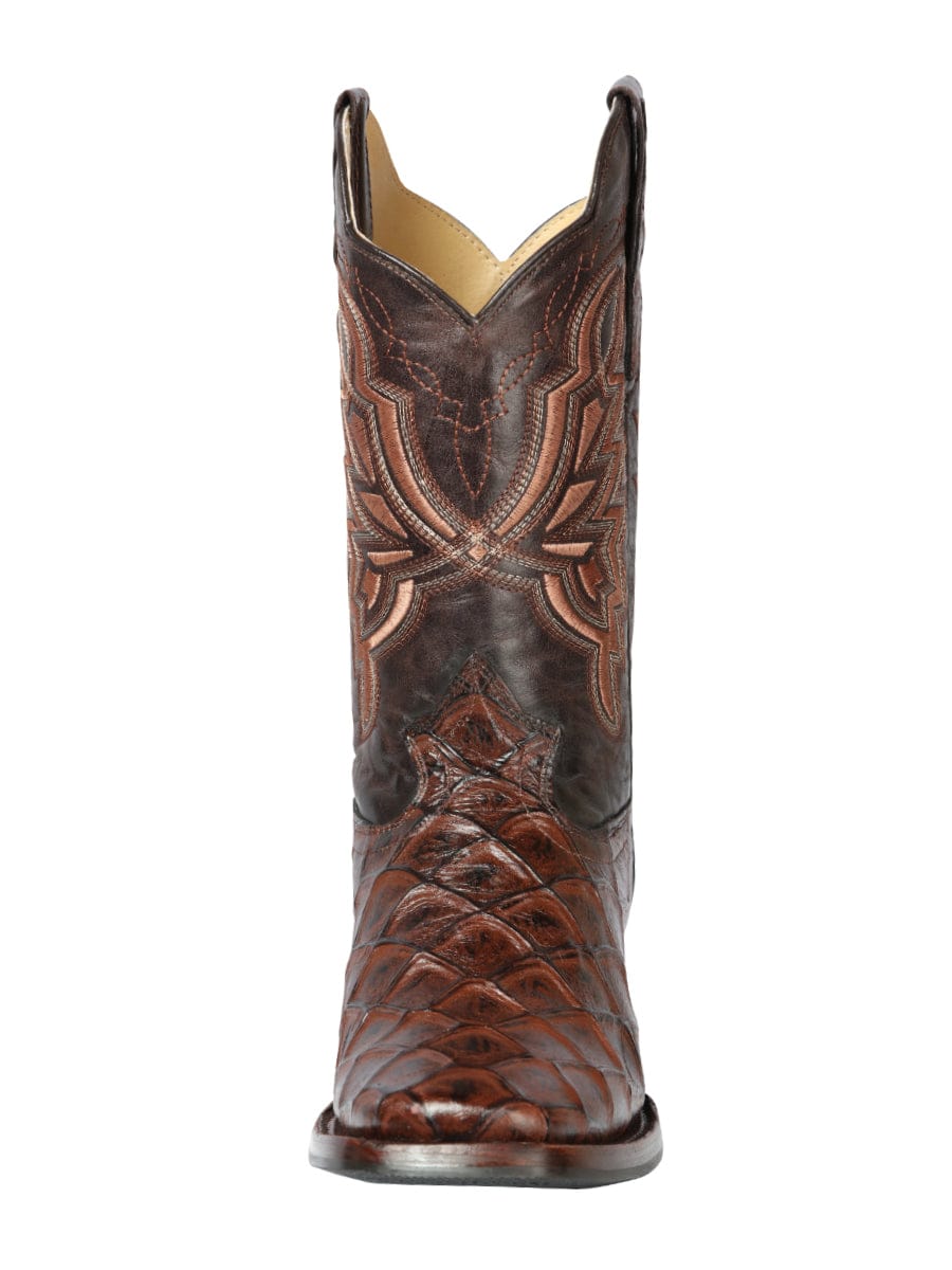 El General Rodeo Boot - Printed Pirarucu Brown 44664  - Front View