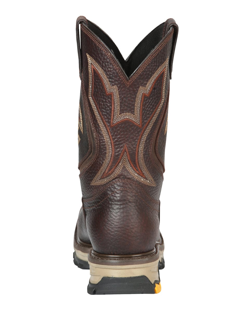 El General Rodeo Work Boot -  Bull Fight Brown 44692 - Back View