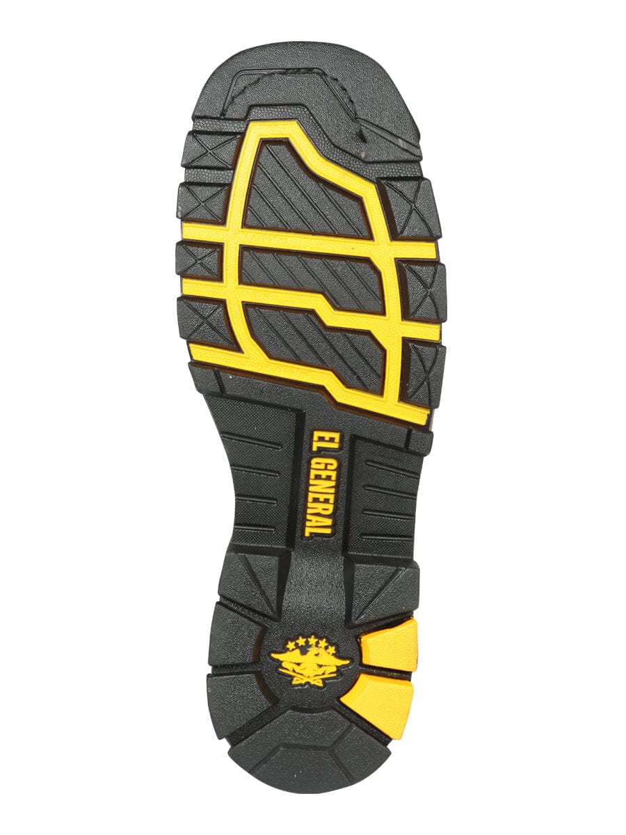 El General  Rodeo Work Boot - Crazy Black 44694 - Sole View