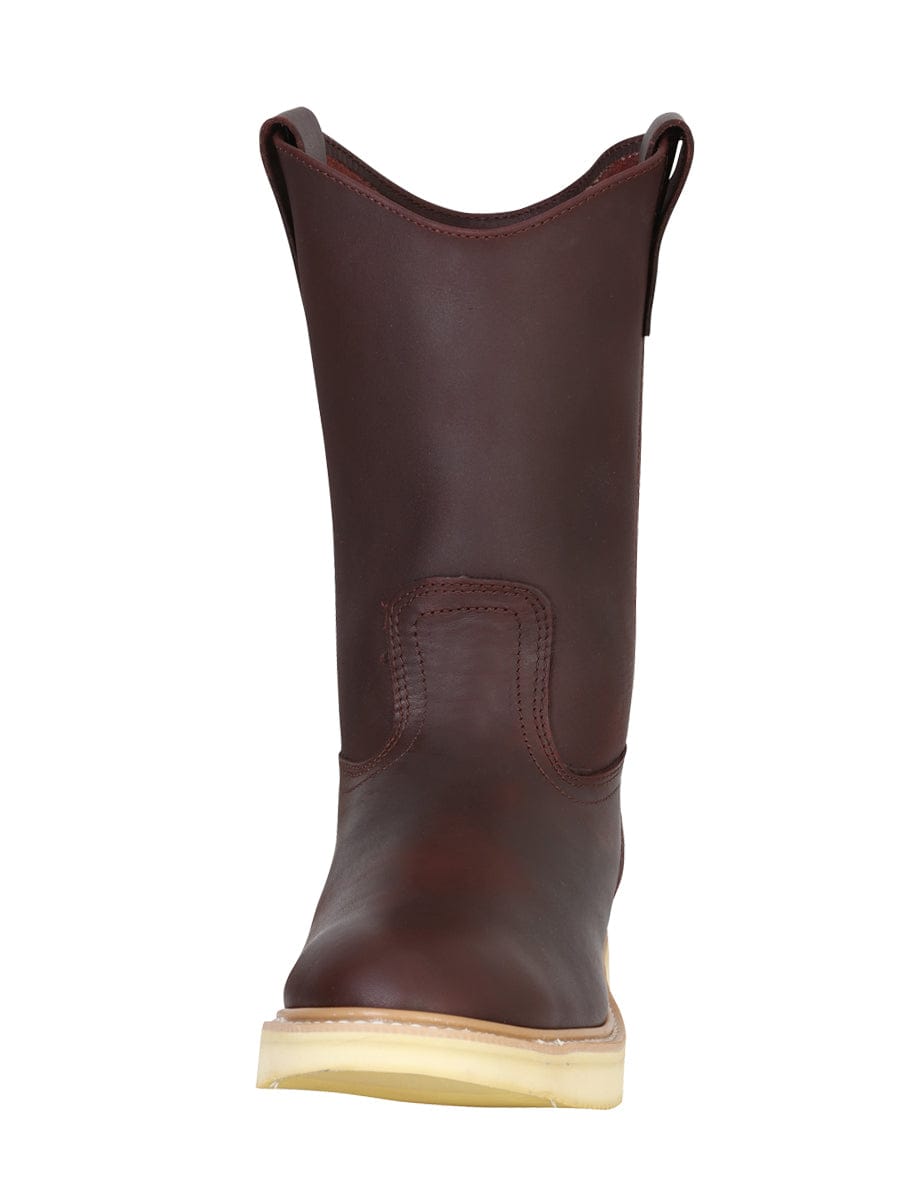 Establo Men’s Work Boot Grasso Leather - Shedron 318 - Front View