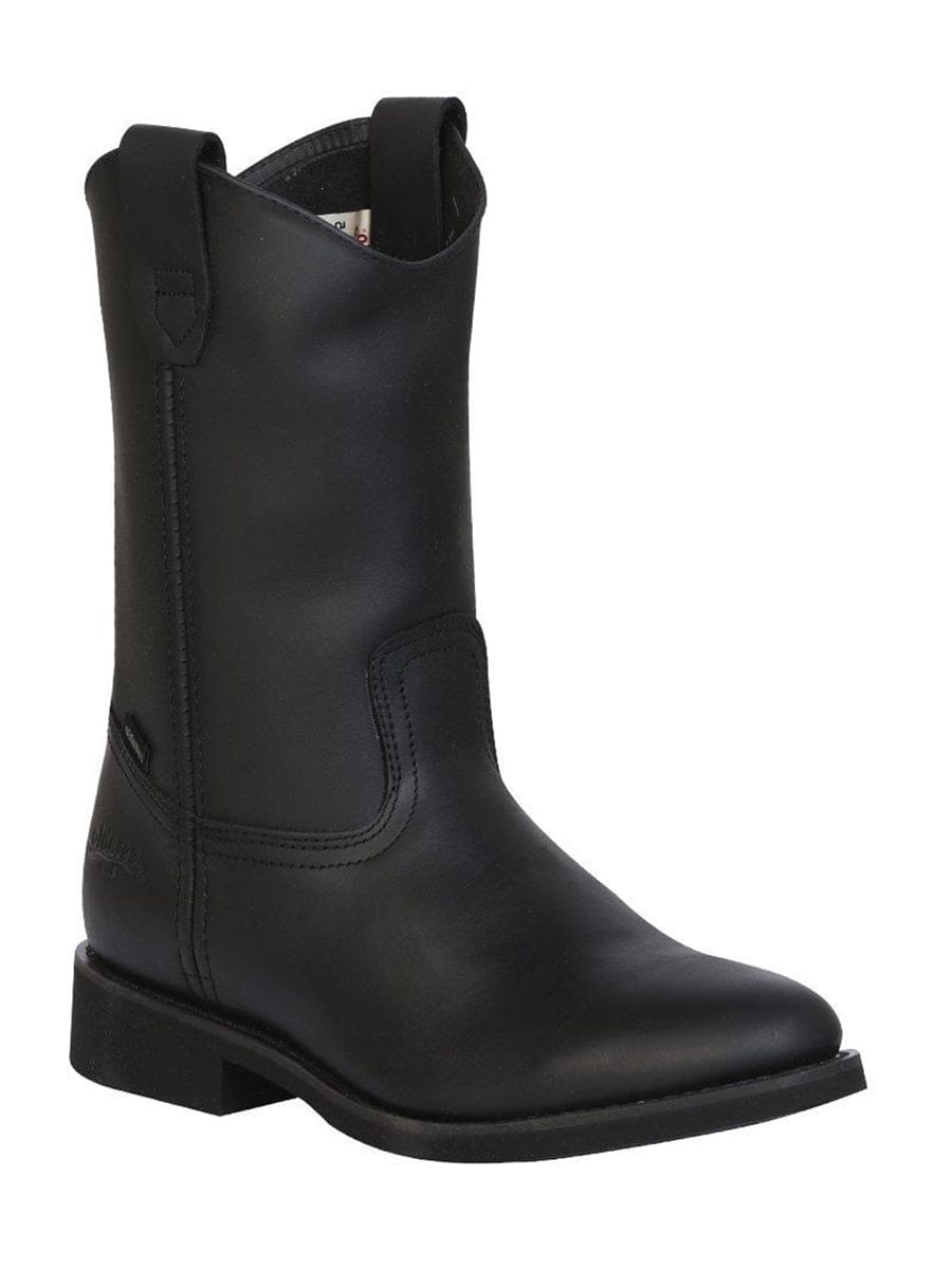 El General Western Wear CABALLERO Establo Men's Work Boot - Leather Grasso -  Black 311 right side view