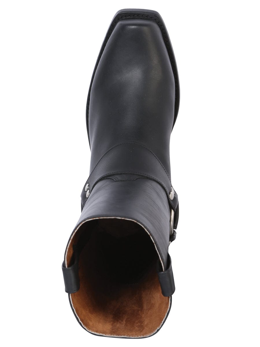 Rodeo Bravo - Biker Boot - Waxy Black 134 - Top View