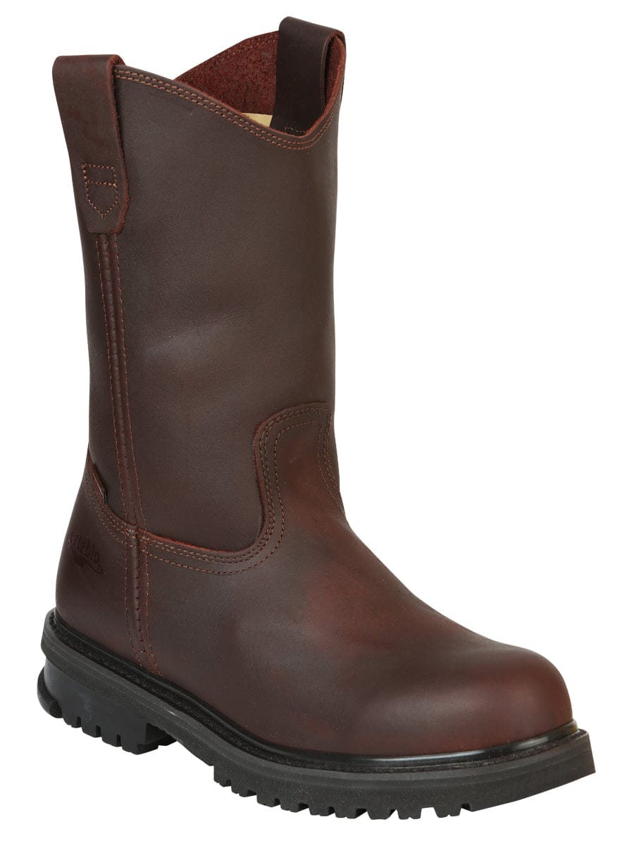 El General Western Wear CABALLERO Work Boot Establo - Leather Grasso - Shedron 13351 side view