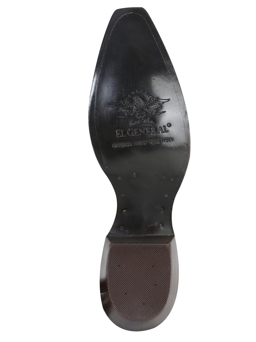 El General Limited Edition Western Boot - Nobuck Camel 34513 - Sole View