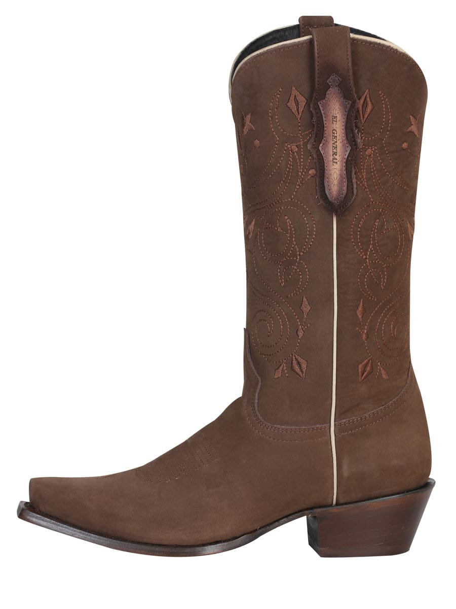 El General Limited Edition Western Boot - Nobuck Camel 34513 - Left Side View
