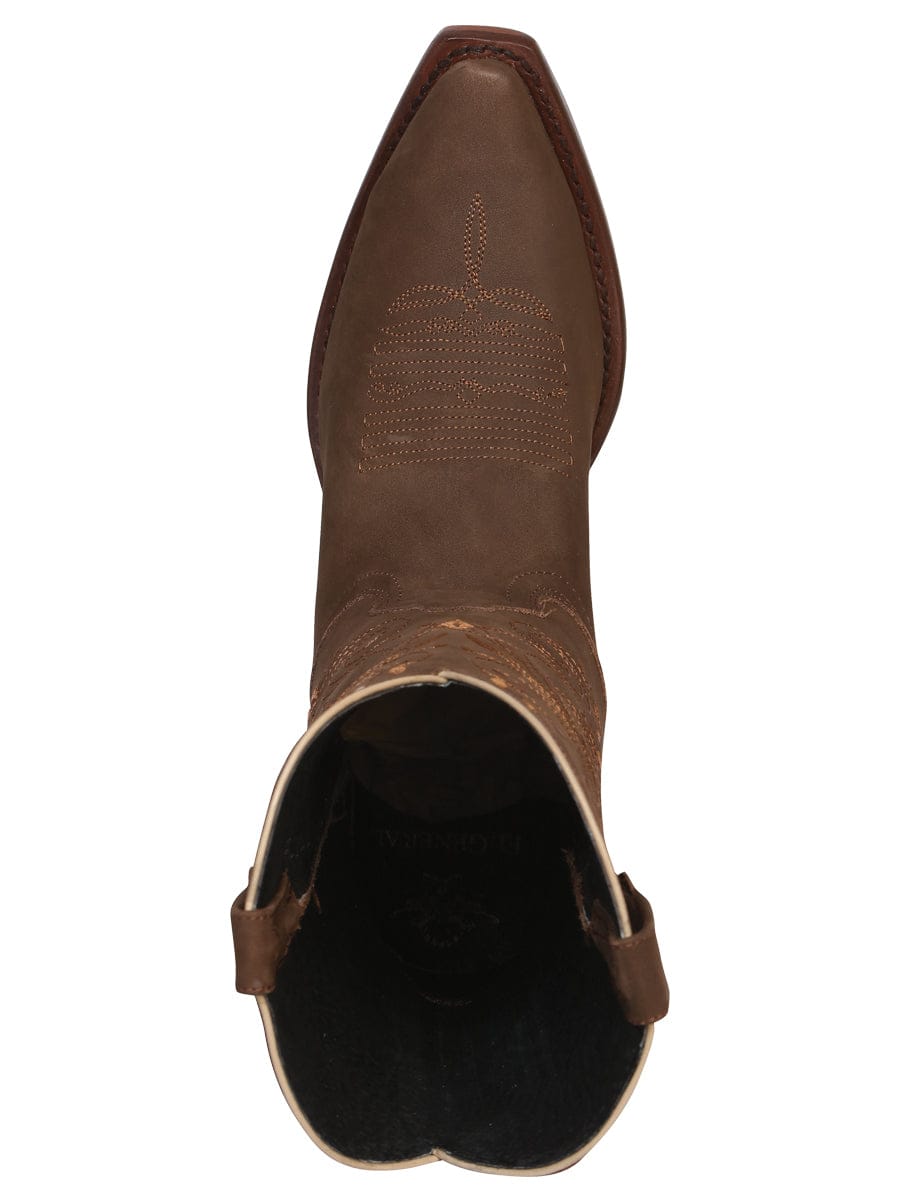 El General Limited Edition Western Boot - Nobuck Camel 34513 - Top View