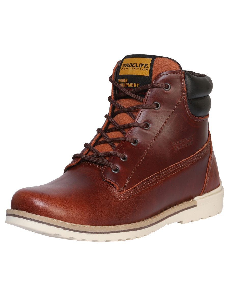 ProCliff Protection Women's Lace Up Work Boot- Wine 35201 - Side View