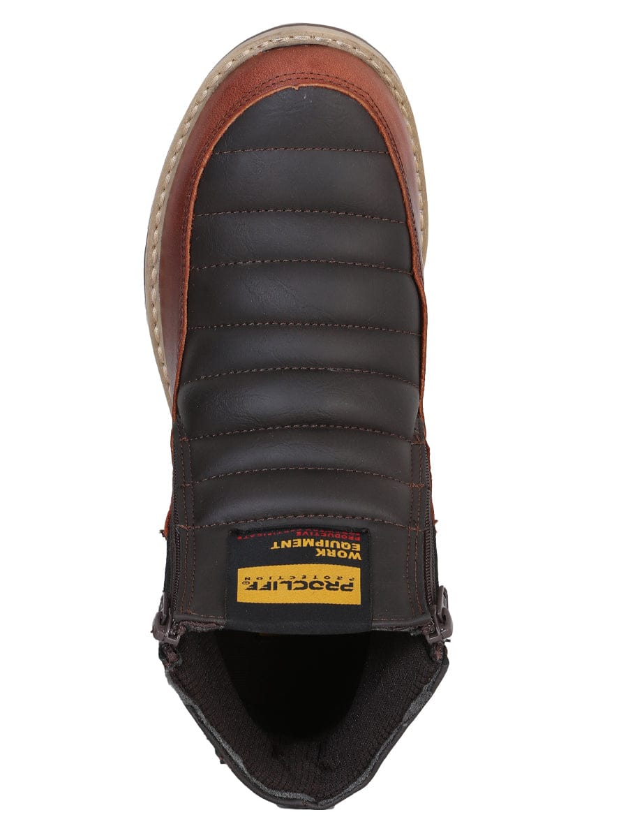 ProCliff Protection Women's Lace Up Work Boot- Wine 35205 - Top View