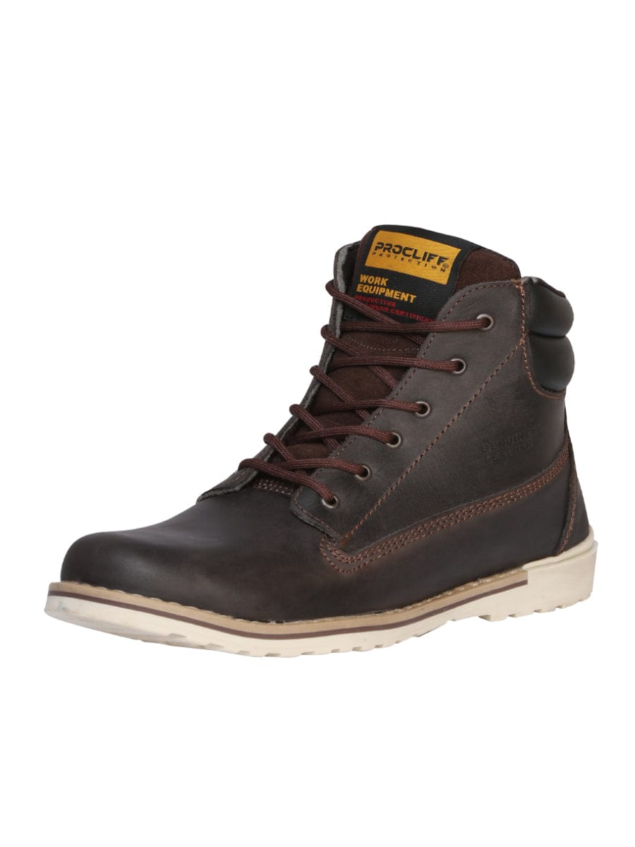 El General Western Wear DAMA Procliff Protection Work Ankle Boot with Laces - Brown 35200