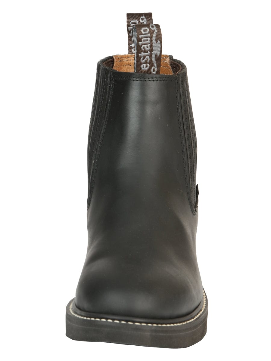 Establo Boots Establo Men’s Work Ankle Boot - Grasso Leather

 - Black 320