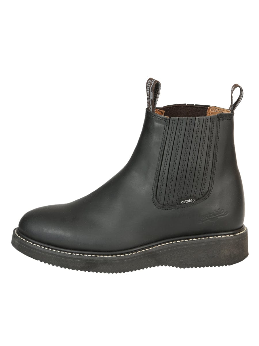 Establo Boots Establo Men’s Work Ankle Boot - Grasso Leather

 - Black 320
