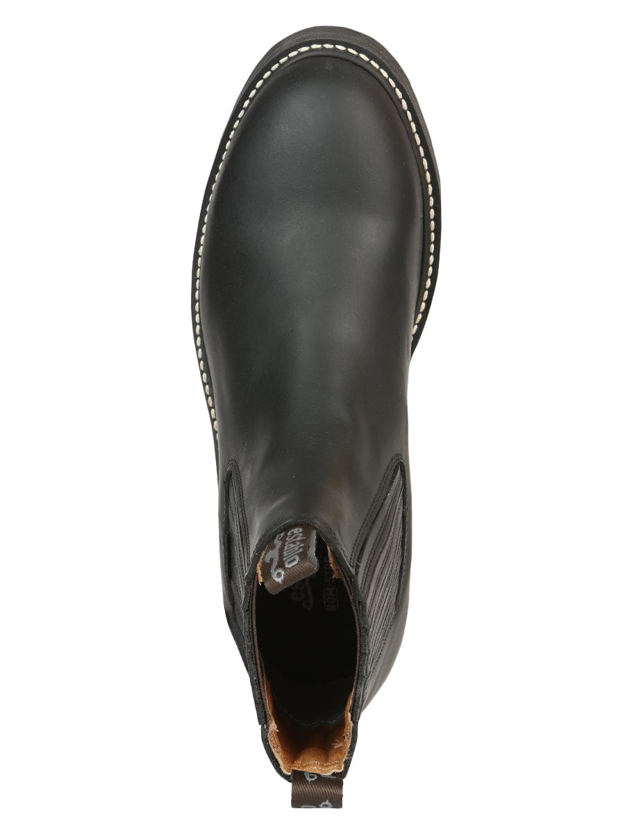 Establo Boots Establo Men’s Work Ankle Boot - Grasso Leather

 - Black 320