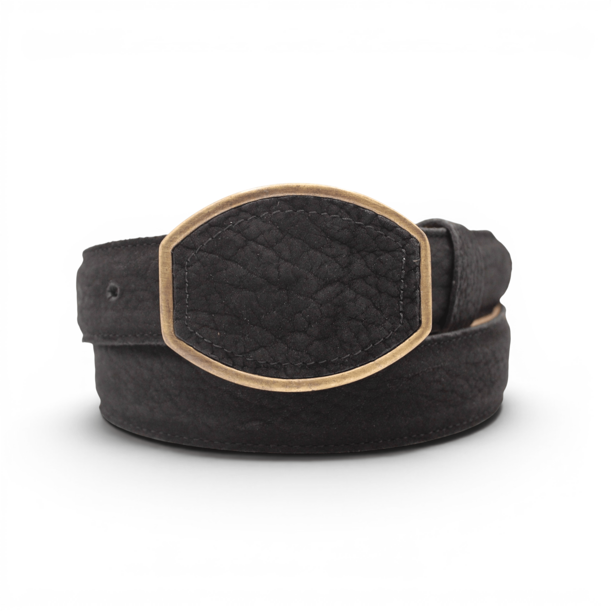 Hooch Belt Mens Leather Belt Black 1.5 Inch – Shoulder Leather Western Belt HC-137