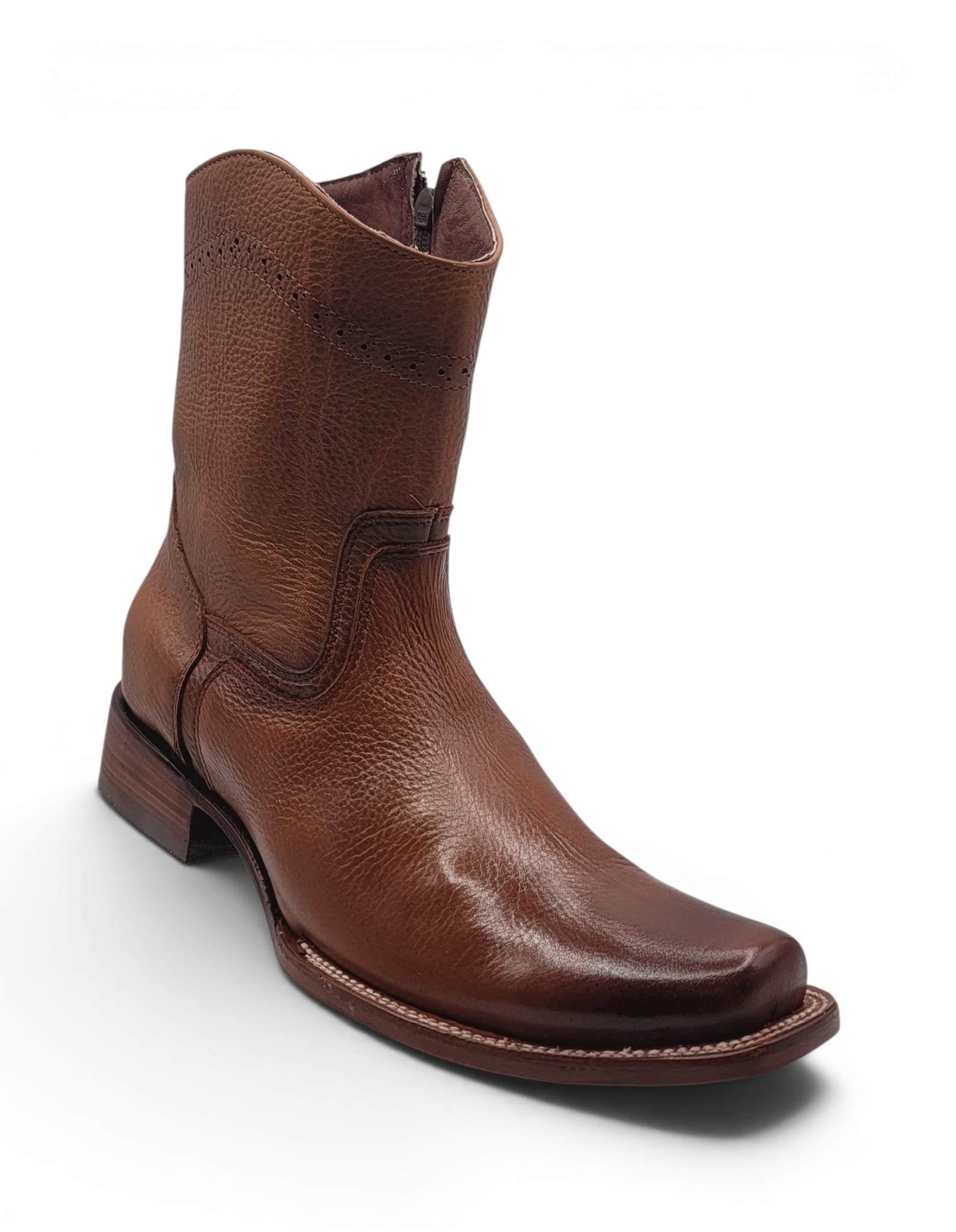 Hooch Boots Boots Men’s Genuine Leather Dubai Toe Boots Honey Color – Hooch Boots