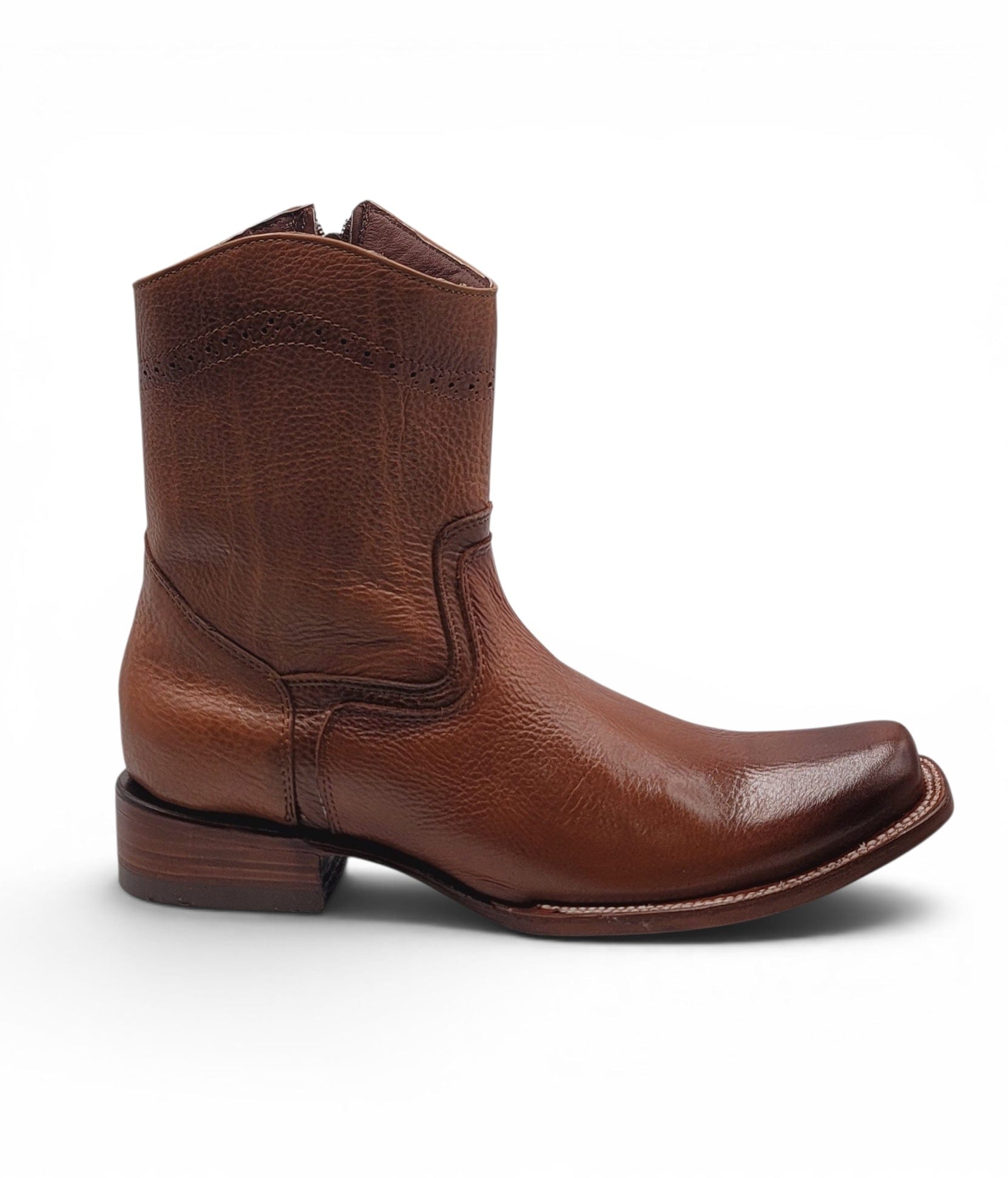 Hooch Boots Boots Men’s Genuine Leather Dubai Toe Boots Honey Color – Hooch Boots