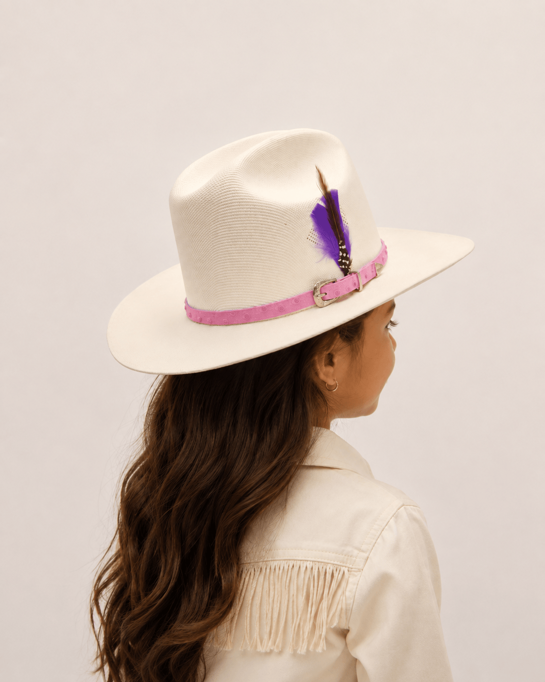 Hooch Boots Kids Western Hat Girls Sombrero Telar Virgen de Guadalupe Western Vaquera Hats Pink Band – Hooch Boots