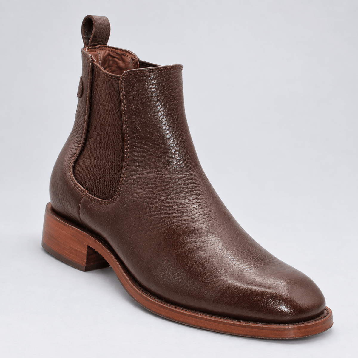 Hooch Boots Mens Boots Men's Privo Leather French Toe Ankle Boots Moka Color – Hooch Boots