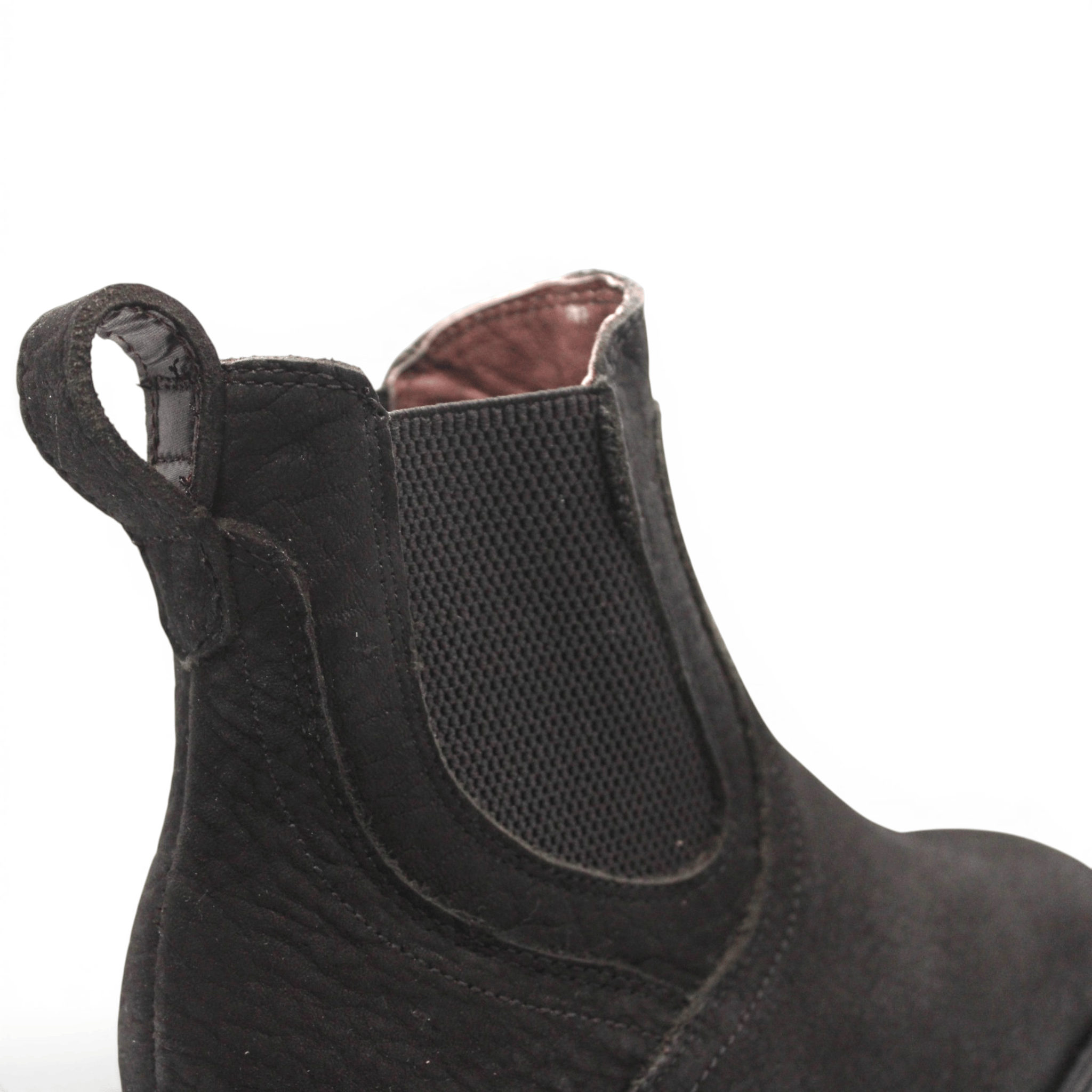 Hooch Boots Mens Square Toe Botin Black – Bull Shoulder Leather Rubber Sole Western Boot H42PU0572