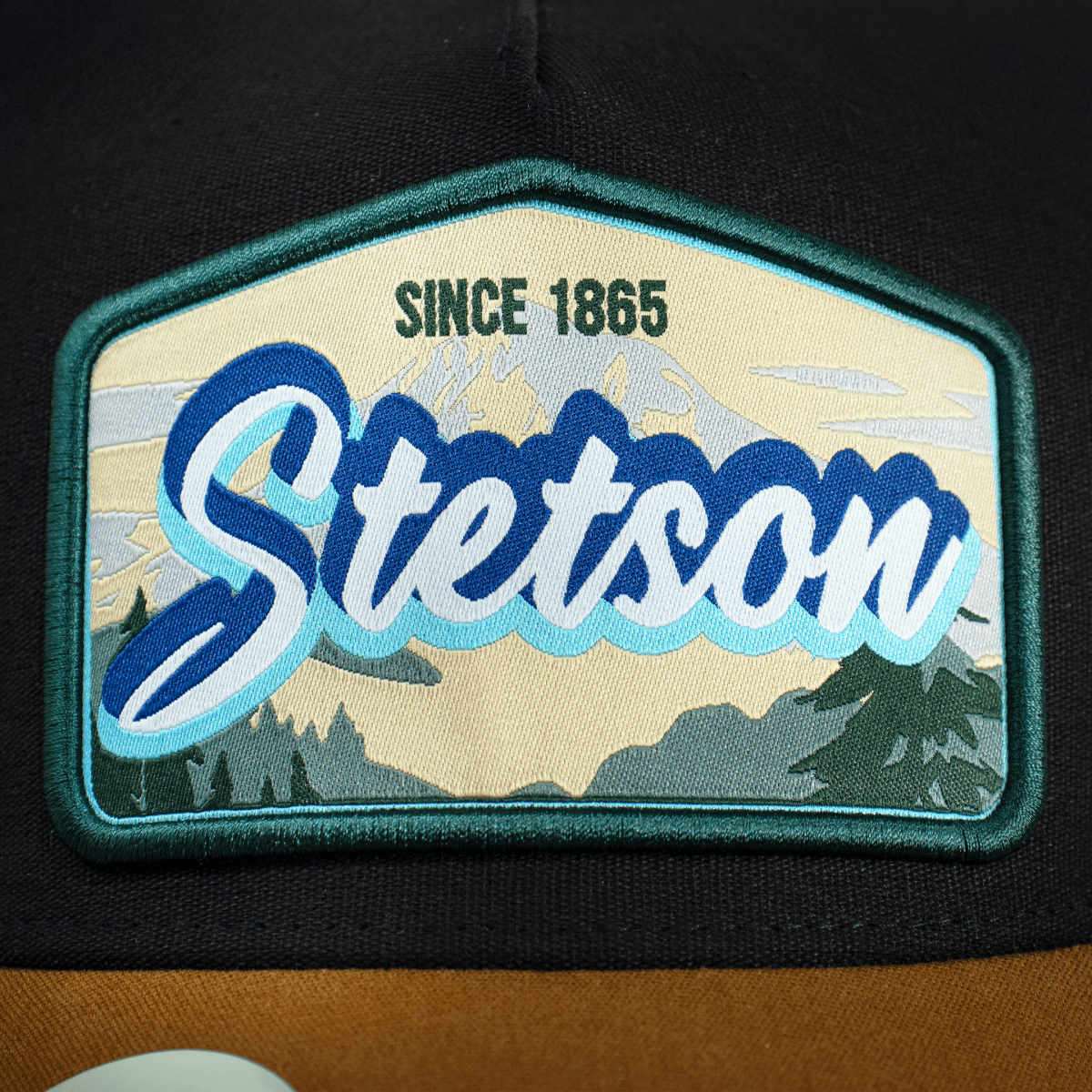 Hooch Stetson Cap Authentic Trucker Hat Original front close up