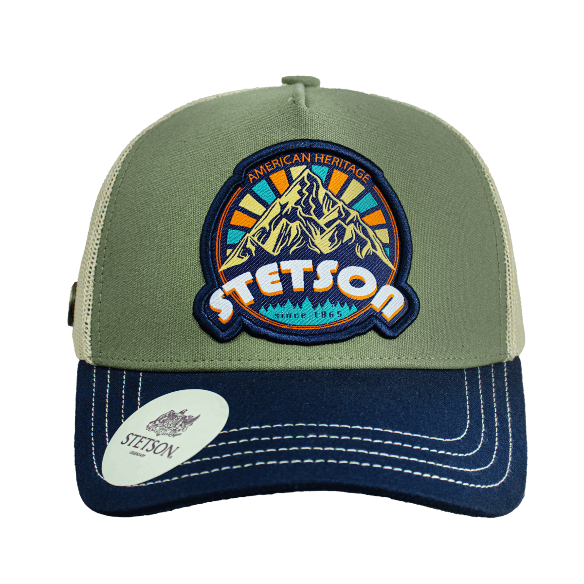 Hooch Stetson Cap Authentic Trucker Hat Original front