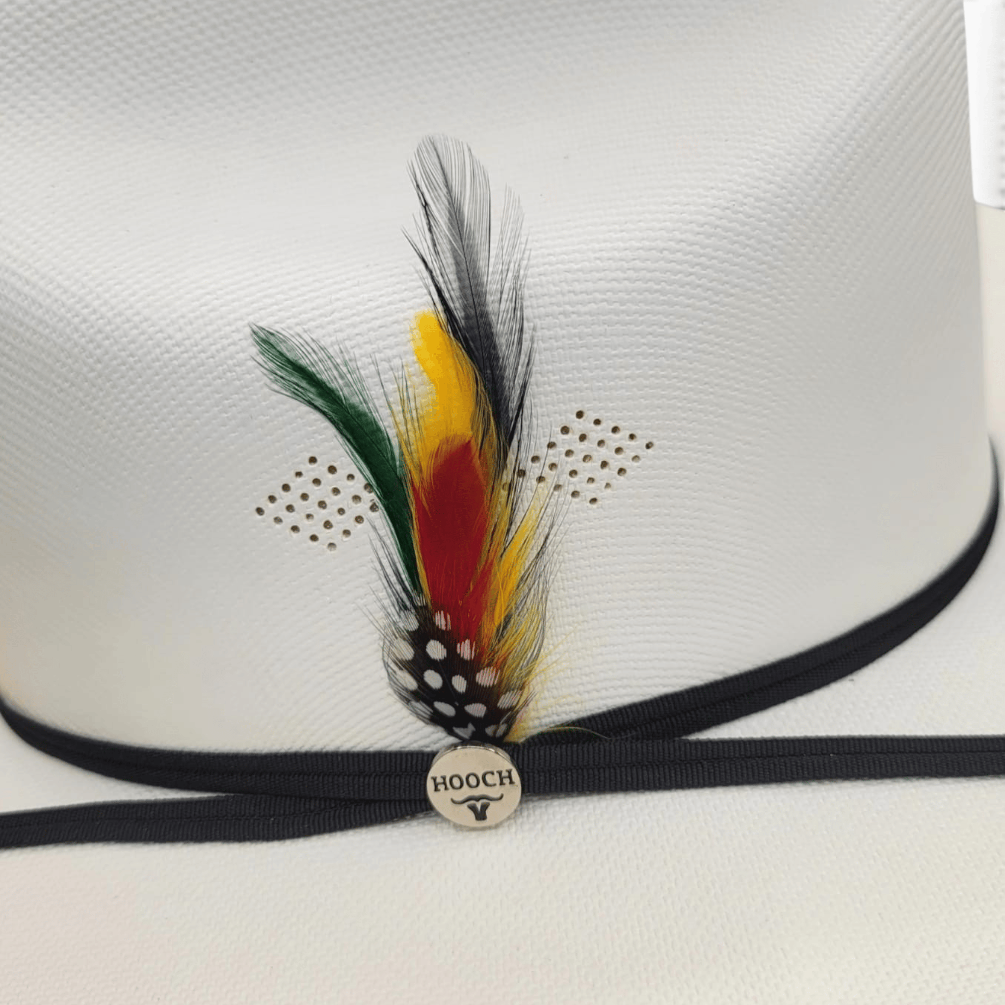 Hooch Sombrero Men’s Western Cowboy Hat Gallos Edition Telar 1x1 1000X Sinaloa Style 4.5” Crown 3.5” Brim with Feather – Hooch Boots