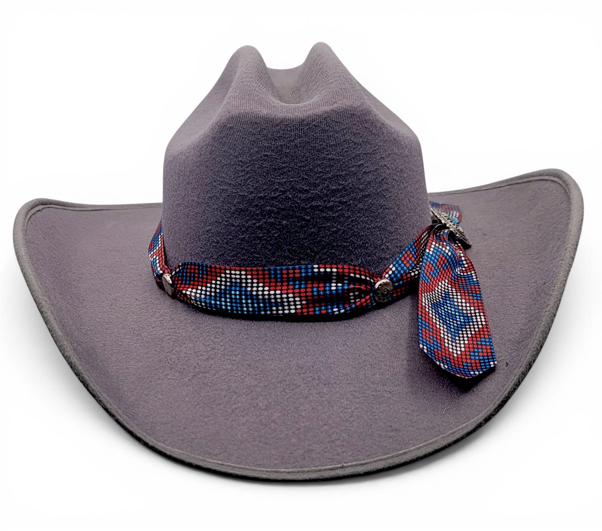 Hooch Women's Western Hat Women's Synthetic Felt Western Cowgirl Hats Oryx Color Charlie Multicolor Band – Hooch Boots