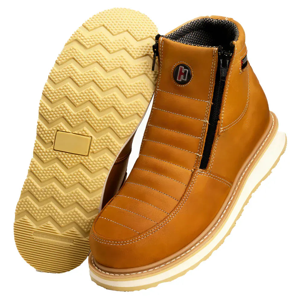 Joe Boots Boots Double Zipper Comfort Work Boot Habanna Color - Hammer Boots