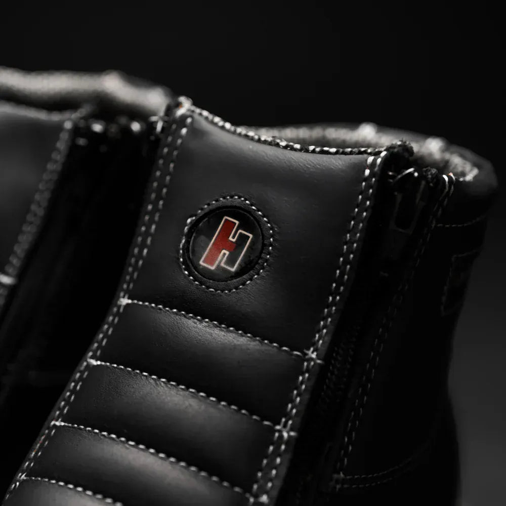 Joe Boots Boots Dual Zipper Comfort Wellington Sole Work Boots Black Color - Hammer Boots