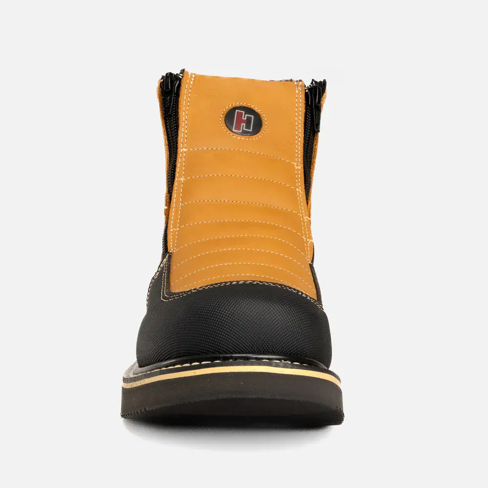 Joe Boots Boots Dual Zipper Comfort Work Boots Habanna Color - Hammer Boots
