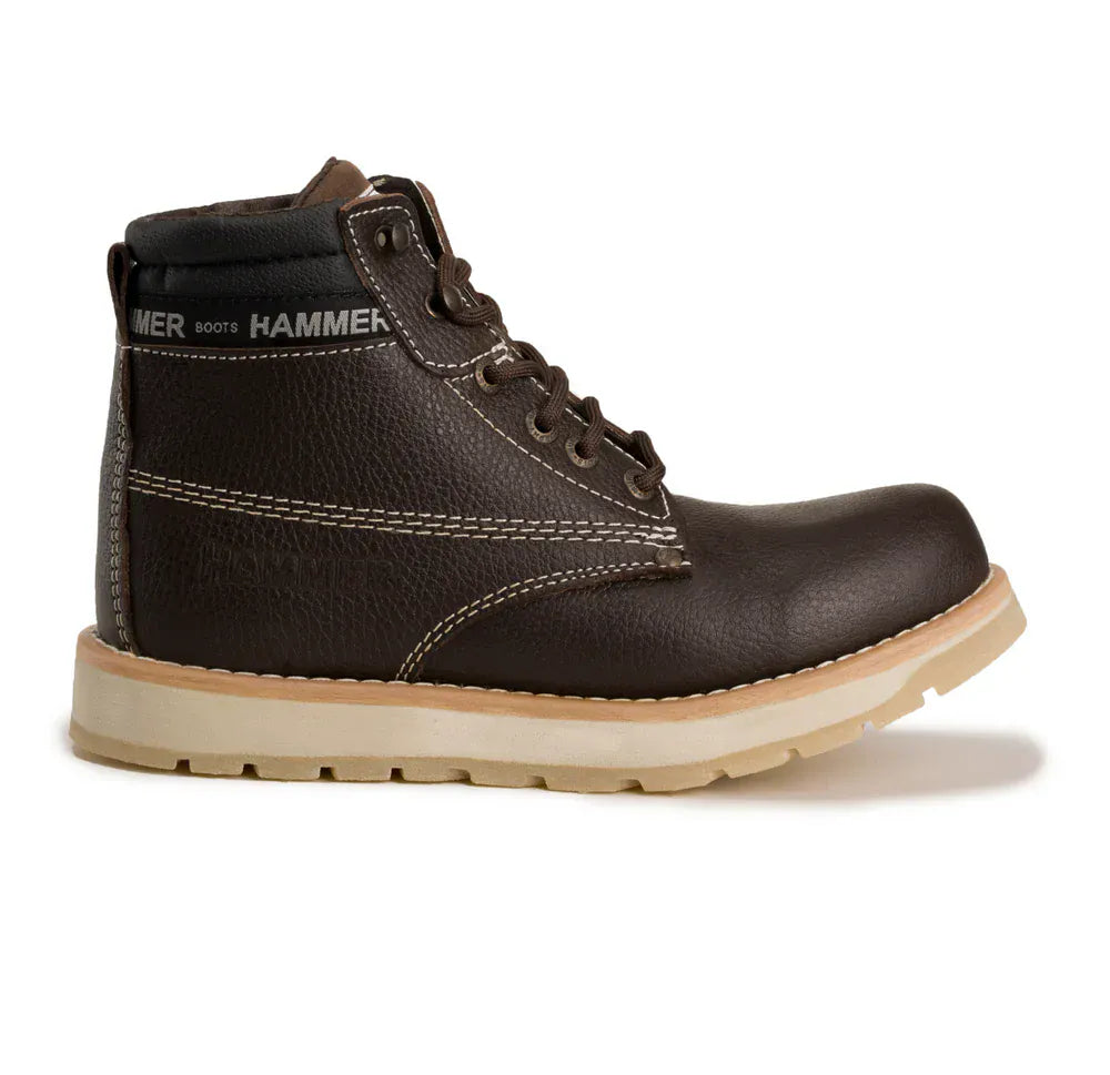 Joe Boots Boots Hammer Murphy Work Boots Doble Density Sole Leather Wine Color - Hammer Boots
