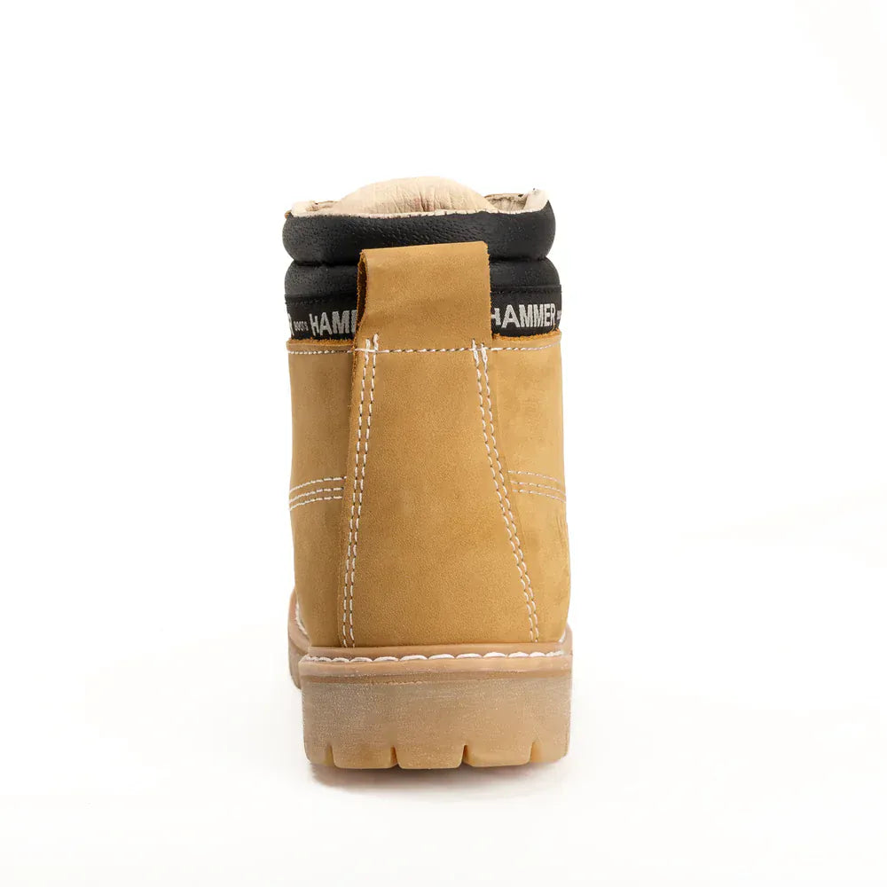 Joe Boots Boots Hammer Murphy Work Boots Tractor Sole Suede Leather Honey Color - Hammer Boots