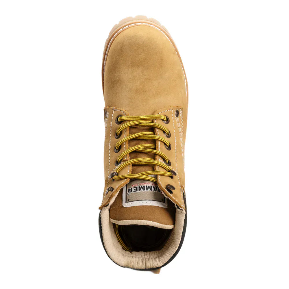 Joe Boots Boots Hammer Murphy Work Boots Tractor Sole Suede Leather Honey Color - Hammer Boots
