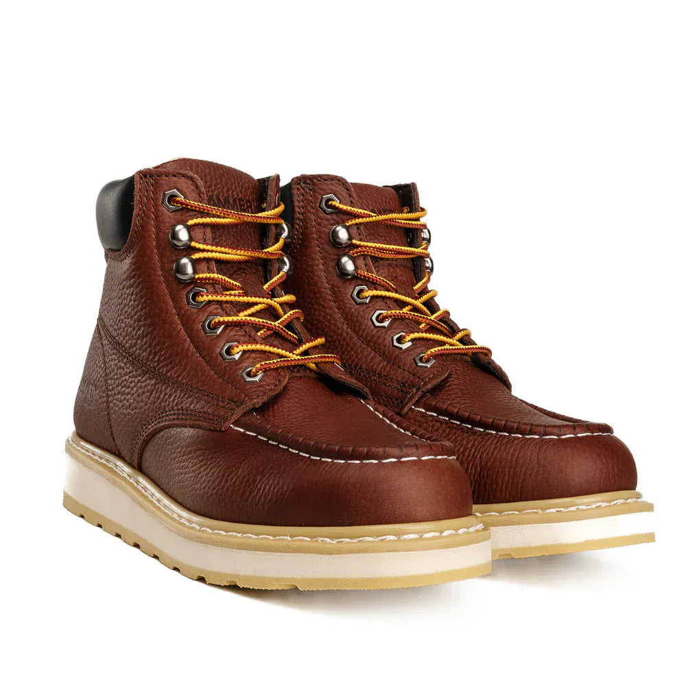 Joe Boots Boots Hunter Moc Toe Work Boot Brown Color - Hammer Boots