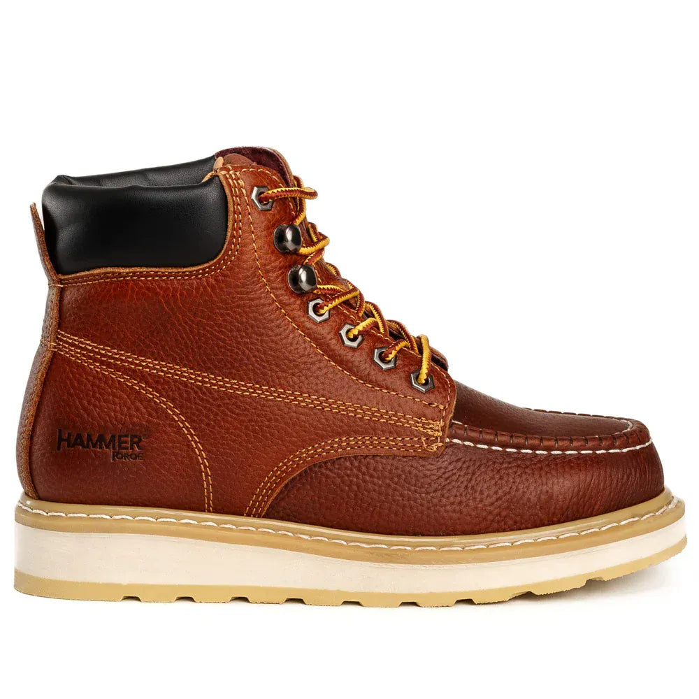 Joe Boots Boots Hunter Moc Toe Work Boot Tan Color - Hammer Boots