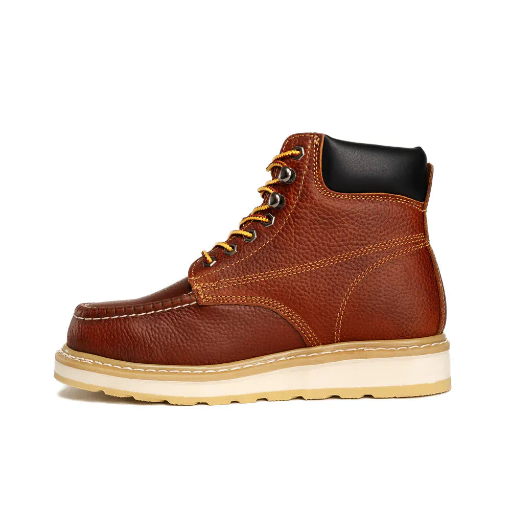 Joe Boots Boots Hunter Moc Toe Work Boot Tan Color - Hammer Boots